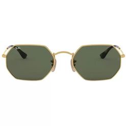 Óculos de sol Ray Ban, modelo RB3556N, cor Dourado, tamanho 53
