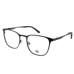 Armação de Óculos de Grau Dii Collection, modelo 2 4370, cor Preto, tamanho 52