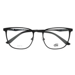 Armação de Óculos de Grau Dii Collection, modelo 2 4370, cor Preto, tamanho 52