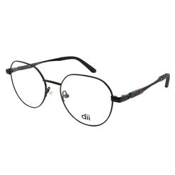 Armação de Óculos de Grau Dii Collection, modelo 2 4368, cor Preto, tamanho 52