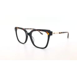 Armação de Óculos de Grau Dii Collection, modelo 1 9006, cor Preto com Demi Marrom, tamanho 53