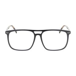 Armação de Óculos de Grau Dii Collection, modelo 5506, cor Preto com Demi Marrom, tamanho 56