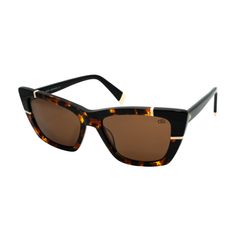 Óculos de sol Dii Collection, modelo 1 4073, cor Demi Marrom com Preto, tamanho 54