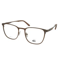 Armação de Óculos de Grau Dii Collection, modelo 2 4370, cor Marrom, tamanho 52