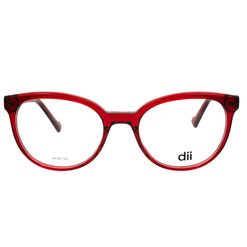 Armação de Óculos de Grau Dii Collection, modelo 1 4372, cor Vermelho, tamanho 54