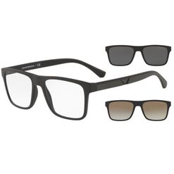 Óculos Clipon Empório Armani, modelo EA4115, cor Preto Fosco, tamanho 54