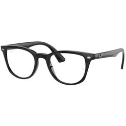 Armação de Óculos de Grau Rayban Junior, modelo RY1601, cor Preto, tamanho 48
