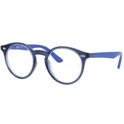 Armação de Óculos de Grau Rayban Junior, modelo RY1594, cor Azul Marinho e Azul Royal, tamanho 44