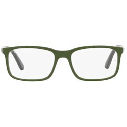 Armação de Óculos de Grau Rayban Junior, modelo RY1621, cor Verde com Cinza, tamanho 49