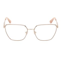 Armação de Óculos de Grau Guess, modelo GU2952, cor Bege com Dourado, tamanho 53