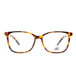 Armação de Óculos de Grau Feminino Dii Collection Quadrado 4069 Cor Demi Marrom com Dourado