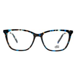 Armação de Óculos de Grau Feminina Dii Collection Gatinho 4070 Cor Demi Azul com Dourado