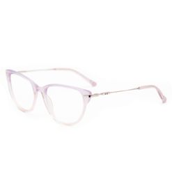 Armação de Óculos de Grau Feminina Ono ON0001 Gatinho Cor Lilás Translúcido