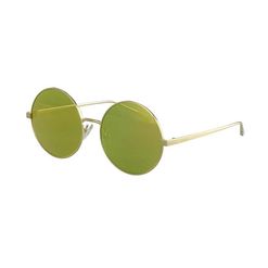 Óculos de Sol  Feminino Hickmann HI3033 Redondo Verde com Dourado