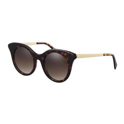 Óculos de Sol  Feminino Hickmann HI9063 Gatinho Preto com Dourado