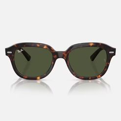 Óculos de Sol Unissex Ray Ban Quadrado RB4398 cor Havana/Verde