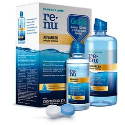 Para você economizar na compra do RENU ADVANCED 355 ml e ainda levar grátis 1 Renu 120 ml + estojo de lentes.