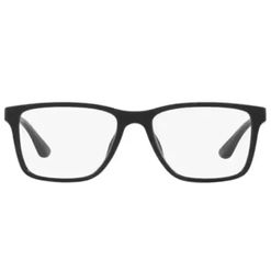 Armação de Óculos de Grau Unissex Tecnol Quadrado TN3093U cor Preto Fosco