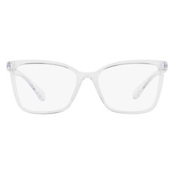Armação de Óculos de Grau Feminina Tecnol Retangular TN3080 cor Cristal Transparente
