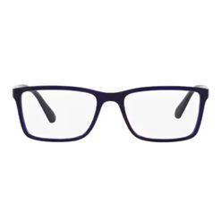 Armação de Óculos de Grau Masculino Tecnol Retangular TN3089 cor Azul