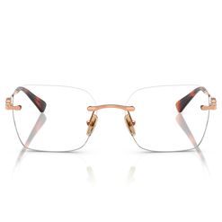 Armação de Óculos de Grau Feminina Vogue Quadrado VO4320B cor Rosa Dourado