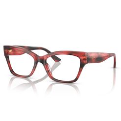 Armação de Óculos de Grau Feminina Vogue Gatinho VO5523 cor Vermelho/Havana
