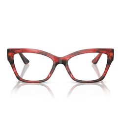 Armação de Óculos de Grau Feminina Vogue Gatinho VO5523 cor Vermelho/Havana
