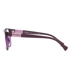 Armação de Óculos de Grau Infantil Gatinho Miraflex Mf4022 Roxo Translúcido
