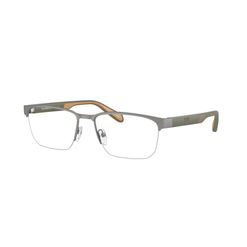 Armação de Óculos de Grau Masculino Quadrado Emporio Armani EA1162 Chumbo Fosco