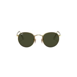 Óculos de Sol Masculino Ray-Ban Redondo RB3447 001 Cor Dourado