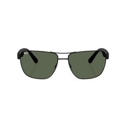Óculos de Sol Masculino Retangular Ray-Ban RB3745L Preto