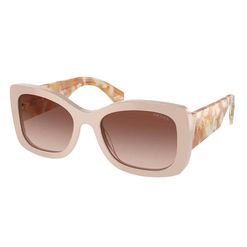 Óculos de sol Feminino Prada Borboleta PR A08S 11O6S1 Cor Marrom Claro