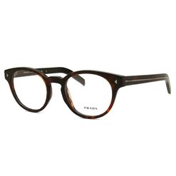 Armação de Óculos de Grau Masculino Prada Oval PR A14V 17N1O1 Cor Tartaruga