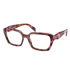 Armação de Óculos de Grau Feminino Prada Quadrado PR 14ZV 18N1O1 Castanho e Tartaruga