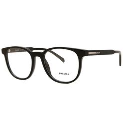 Armação de Óculos de Grau Masculino Prada Oval PR A15V 16K1O1 Preto