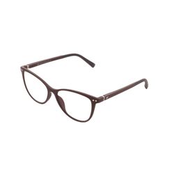 Armação de Óculos de Grau com Clip On Feminina Hit Gatinho 2036 Cor Marrom