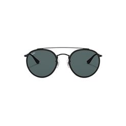 Óculos de Sol Unissex Ray-Ban Redondo RB3647N Preto com Cinza