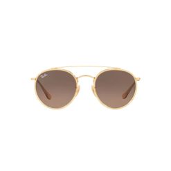 Óculos de Sol Unissex Ray-Ban Redondo RB3647N Dourado com Marrom