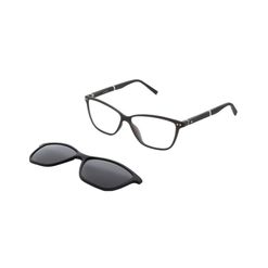 Armação de Óculos de Grau com Clip On Masculino Dii Collection Retangular 1072 Cor Chumbo