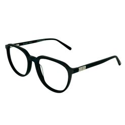 Armação de Óculos de Grau com Clipon Masculino Bulget Geométrico BG6439M A11 Cor Preto Fosco