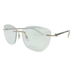 Armação de Óculos de Grau Feminina Bulget Retrô BG2156M 04B Cor Dourado/Bordô
