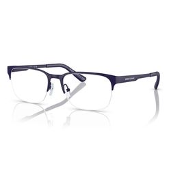 Armação de Óculos de Grau Masculino Armani Exchange Retangular AX1060 6105 Cor Azul Marinho