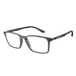 Armação de Óculos de Grau Masculino Emporio Armani Retangular EA3237 6106 Cor Preto Brilhante