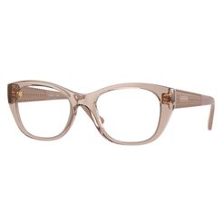 Armação de Óculos de Grau Feminina Vogue Gatinho VO5569 2990 Cor Caramelo Transparente