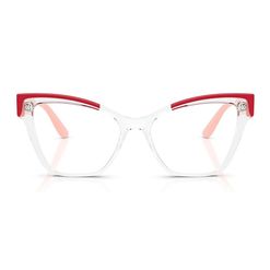 Armação de Óculos de Grau Feminina Vogue Gatinho VO5578L W745 Cor Rosa Translúcido