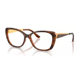 Armação de Óculos de Grau Feminina Vogue Retangular VO5587L W656 Cor Havana