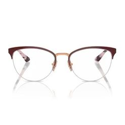 Armação de Óculos de Grau Feminina Vogue Oval VO4304 5170 Cor Bordô e Rosa