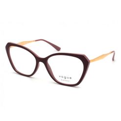 Armação de Óculos de Grau Feminina Vogue Gatinho VO5522 3100 Cor Vermelho e Roxo