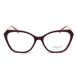 Armação de Óculos de Grau Feminina Vogue Gatinho VO5522 3100 Cor Vermelho e Roxo