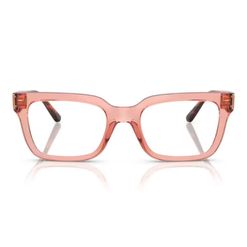 Armação de Óculos de Grau Feminina Vogue Retangular VO5611B 2864 Cor Rosa Escuro Transparente